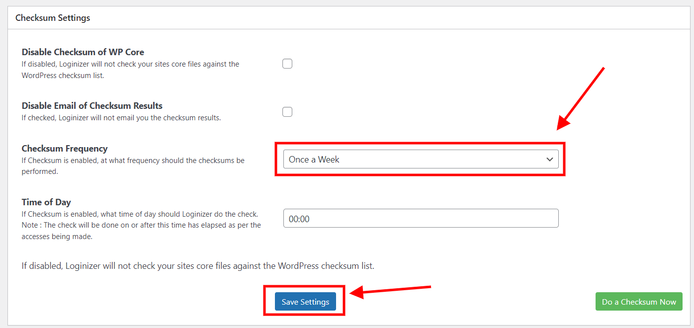 Loginizer WordPress core checksum check Loginizer WordPress core checksum check