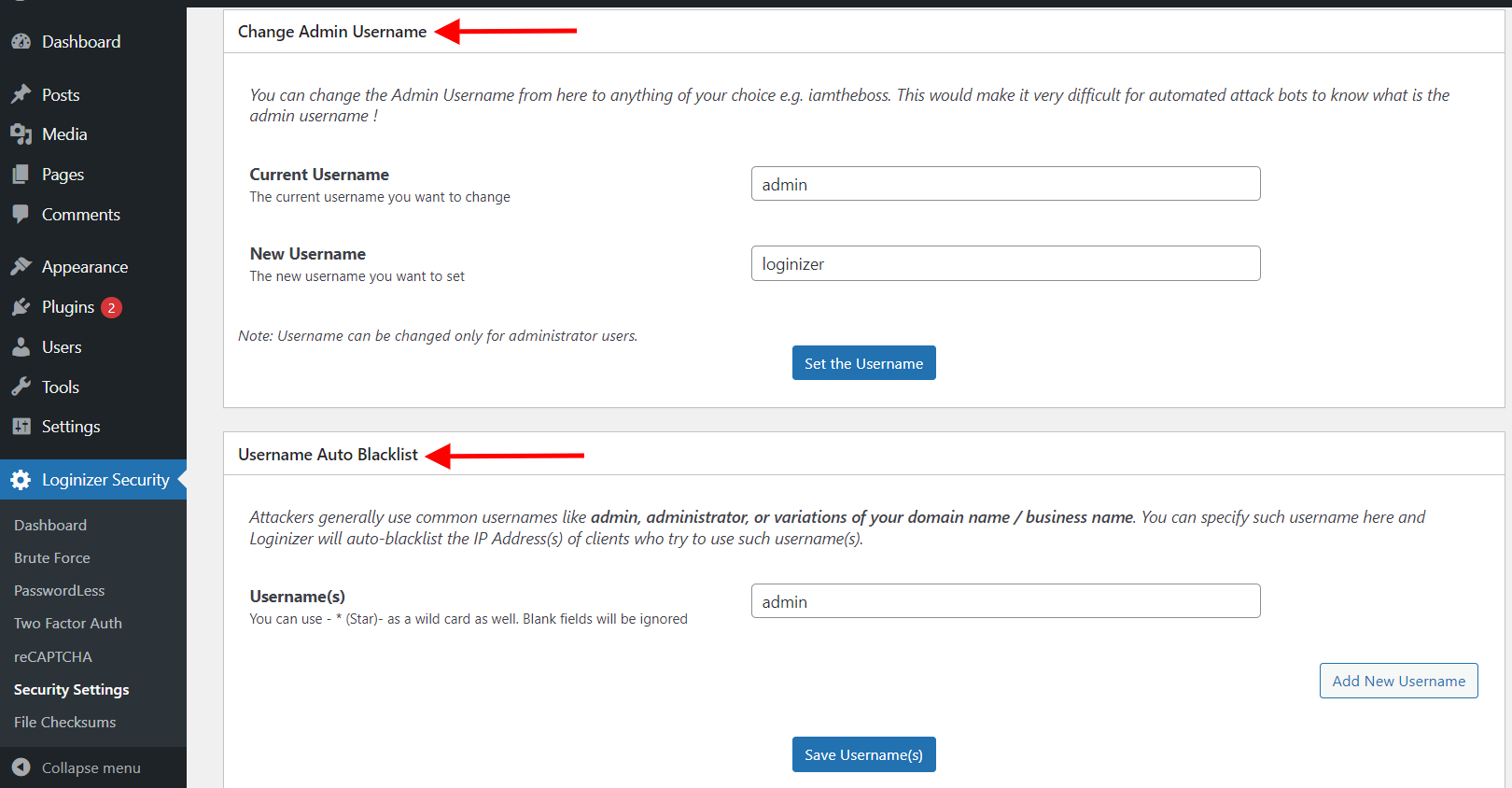 WordPress security rename admin username WordPress security rename admin username
