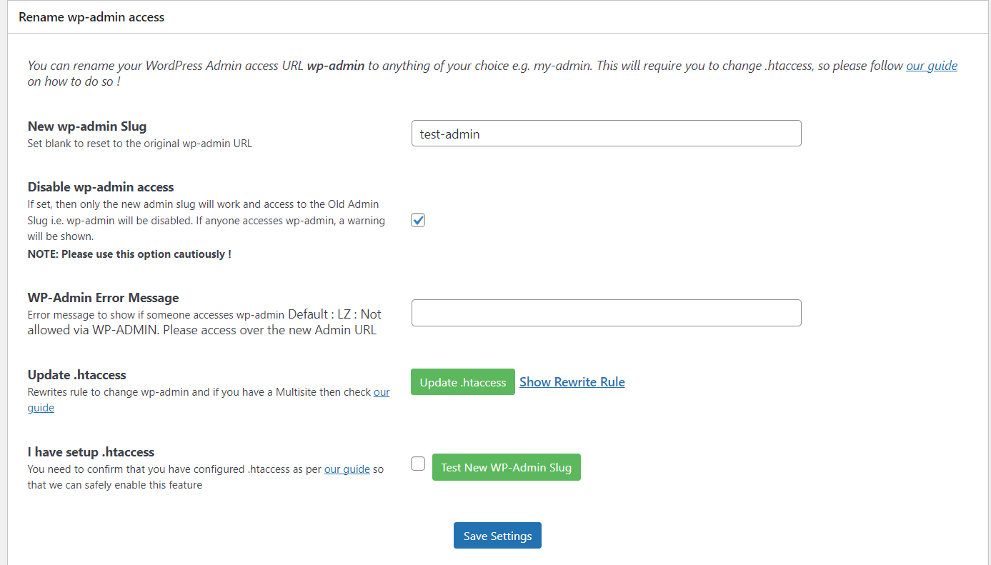 WordPress security rename admin slug WordPress security rename admin slug