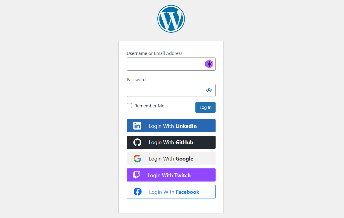 Loginizer Social Login buttons Loginizer Social Login buttons